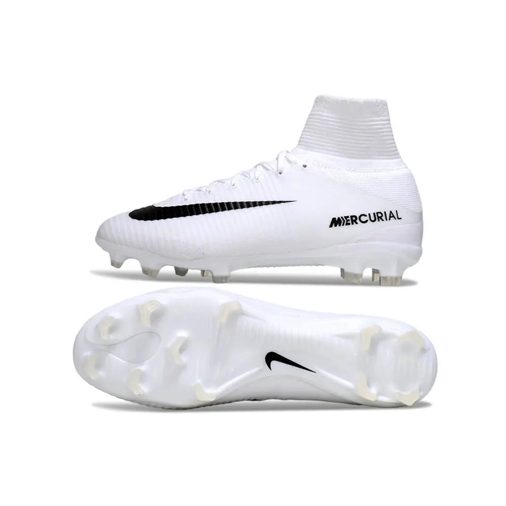 Chuteira Campo Nike Mercurial | Retrô Branca Velocidade