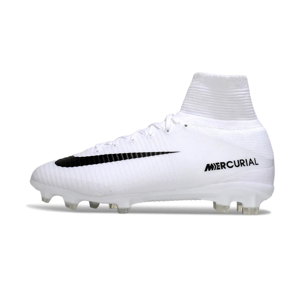 Chuteira Campo Nike Mercurial | Retrô Branca Velocidade