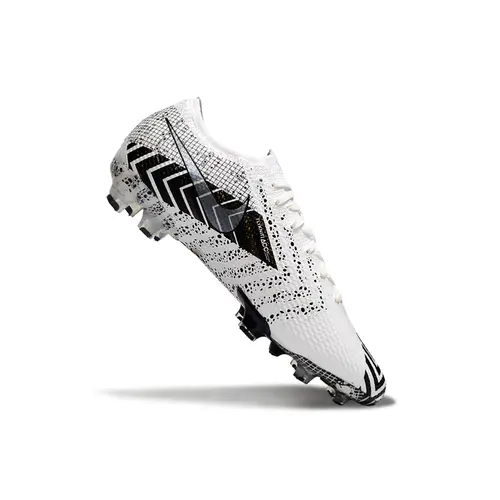 Chuteira Nike Mercurial Vapor 13 Elite FG Branco e Prata