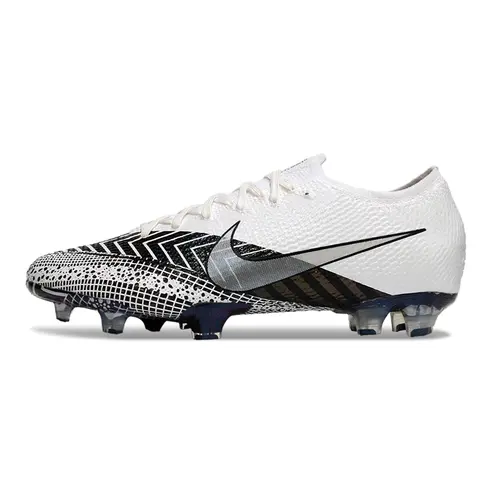 Chuteira Nike Mercurial Vapor 13 Elite FG Branco e Prata