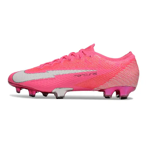 Chuteira Nike Mercurial Vapor 13 Elite FG Rosa e Prata
