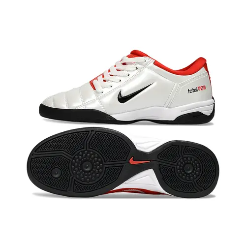 Chuteira Futsal Nike Total 90 IC Vermelho e Prata