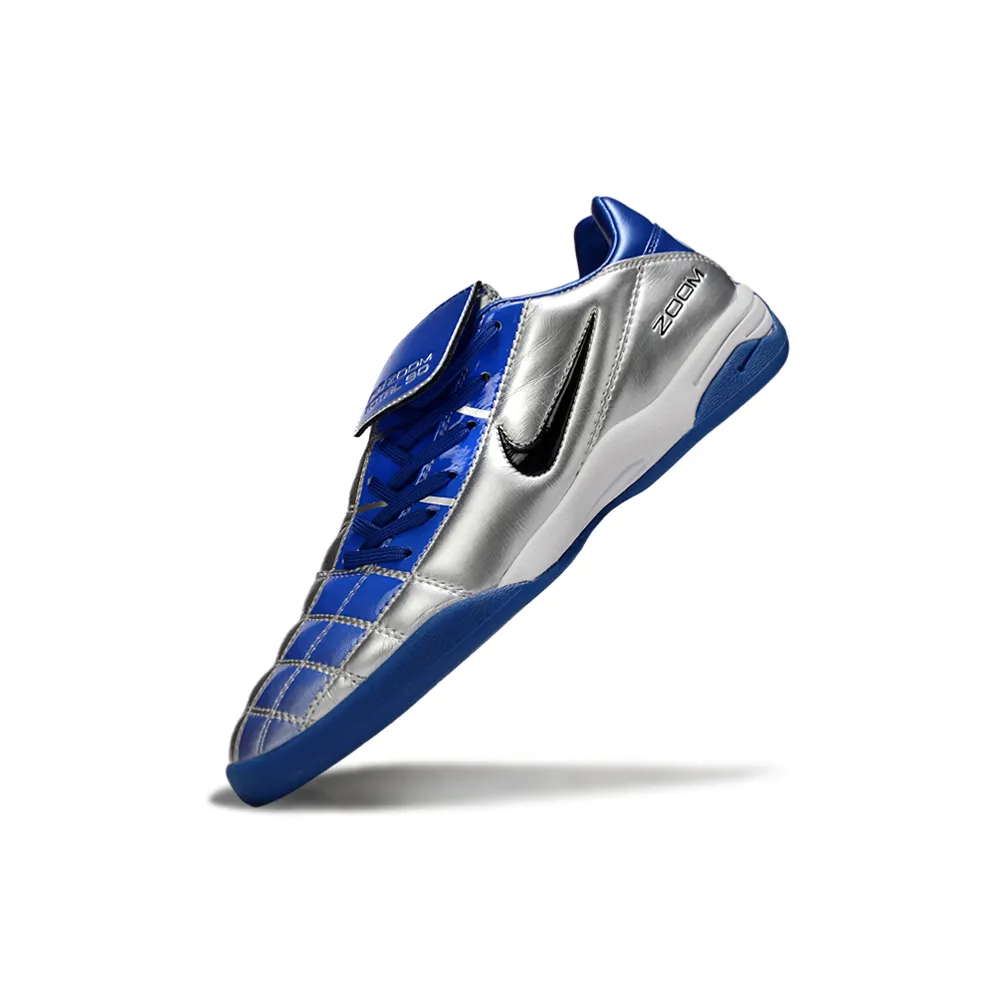 Chuteira Futsal Nike Total 90 IC Azul e Prata | Durável e Estilosa