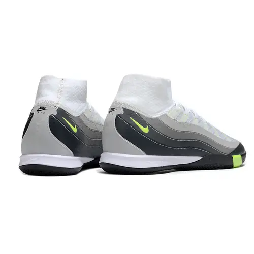 Chuteira Futsal Nike Air Zoom Mercurial Superfly 10 Elite IC Branco, Preto e Verde
