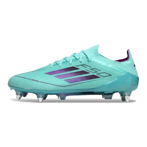 Chuteira Campo Adidas F50 Ponta de Aluminio Azul e Roxo