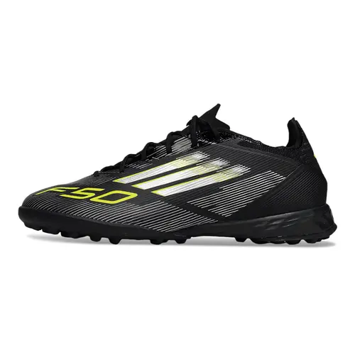 Chuteira Society Adidas F50 TF ''Electric Stealth'' Preto e Verde