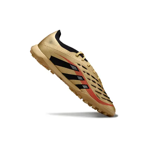 Chuteira Society Adidas Predator Elite TF Dourado e Preto