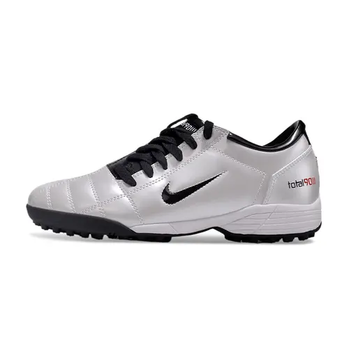 Chuteira Society Nike Total 90 TF Branco e Preto