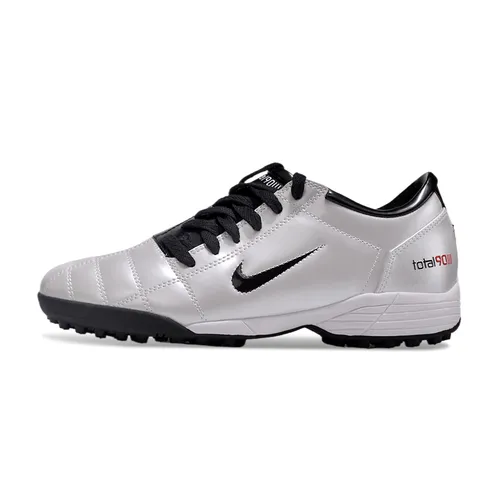 Chuteira Society Nike Total 90 TF Branco e Preto