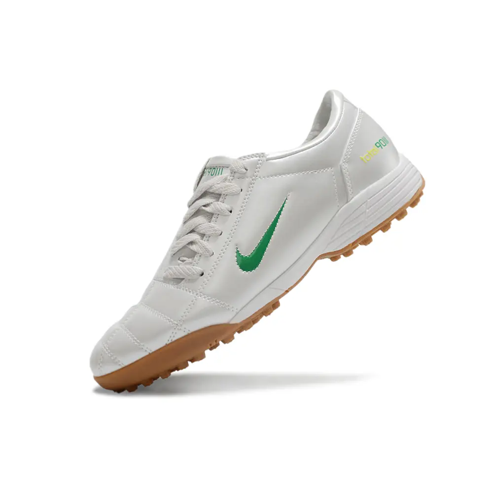 Chuteira Society Nike Total 90 TF | Clássico branco e verde
