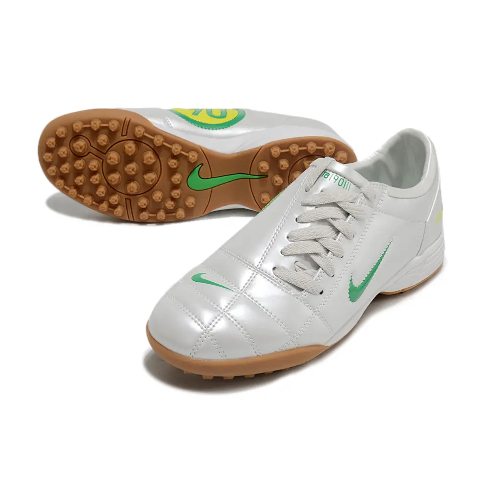 Chuteira Society Nike Total 90 TF | Clássico branco e verde