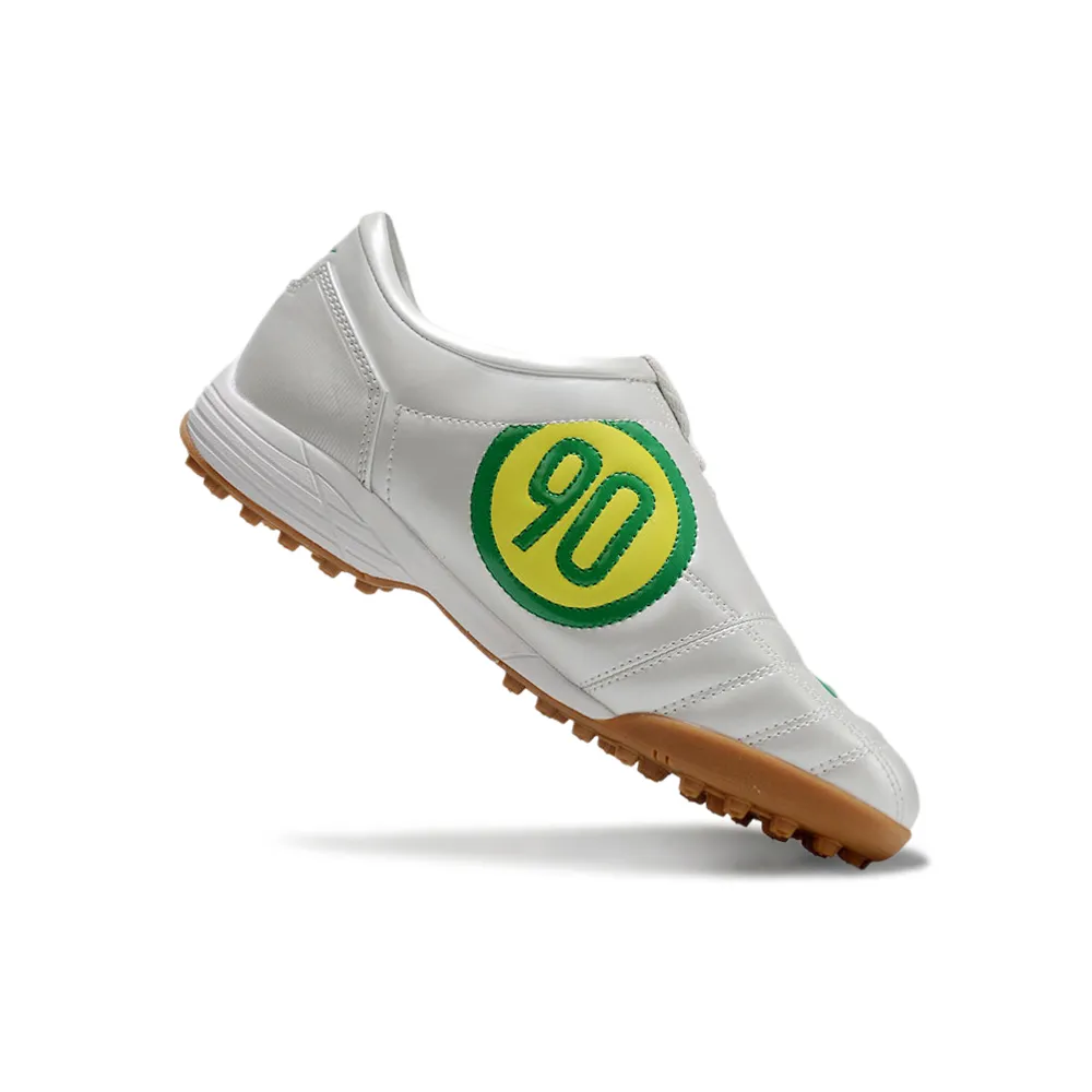 Chuteira Society Nike Total 90 TF | Clássico branco e verde