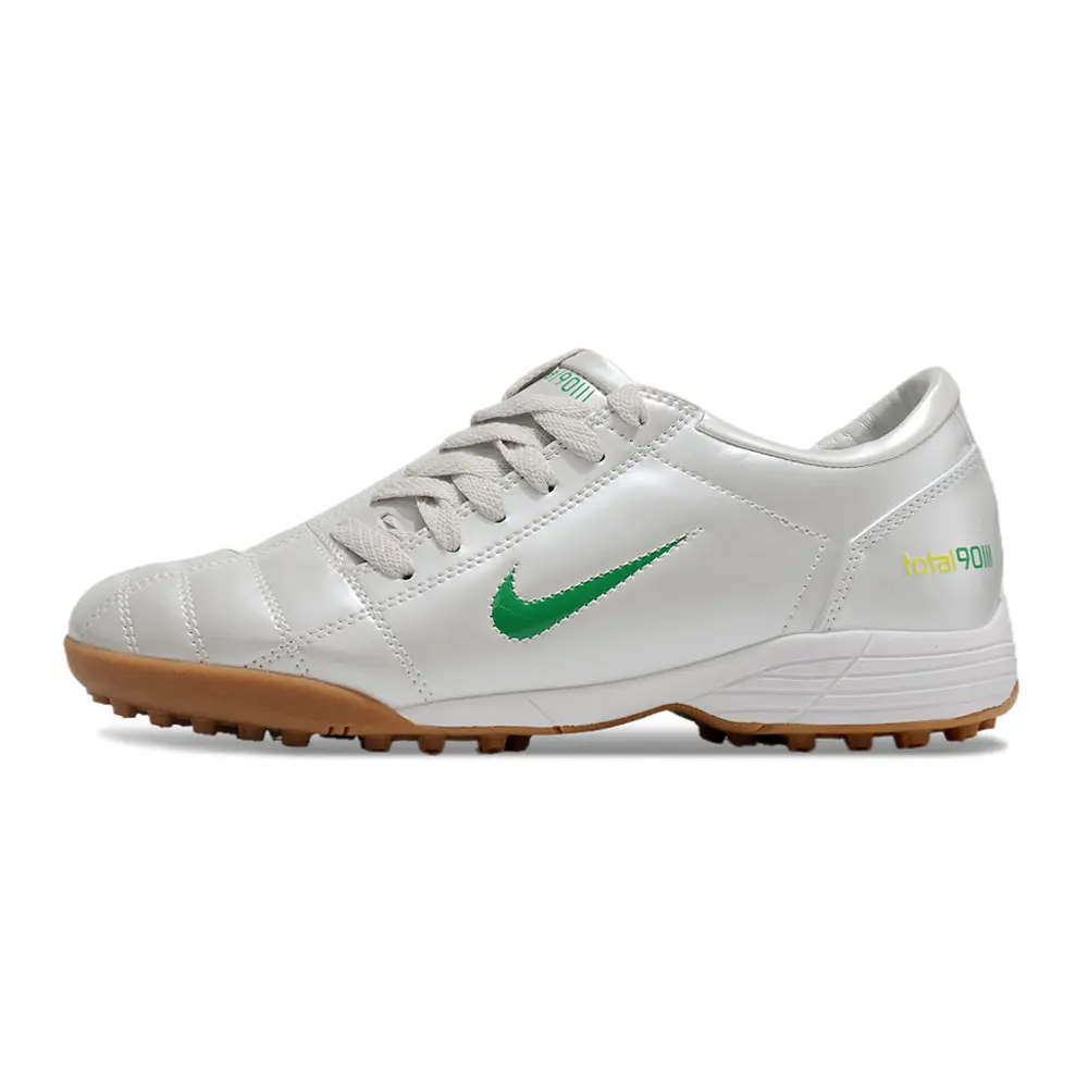 Chuteira Society Nike Total 90 TF | Clássico branco e verde