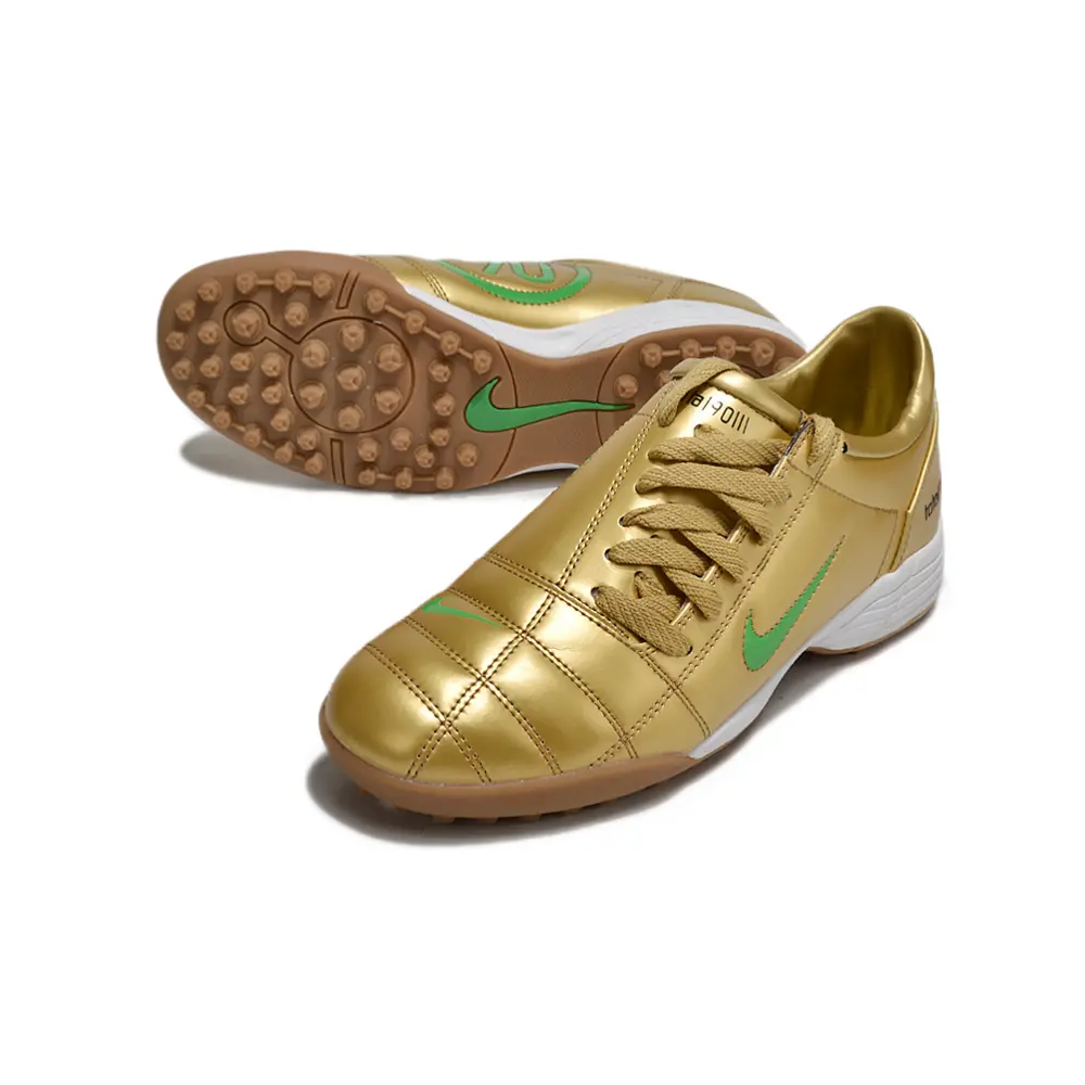 Chuteira Society Nike Total 90 TF | Design clássico dourado
