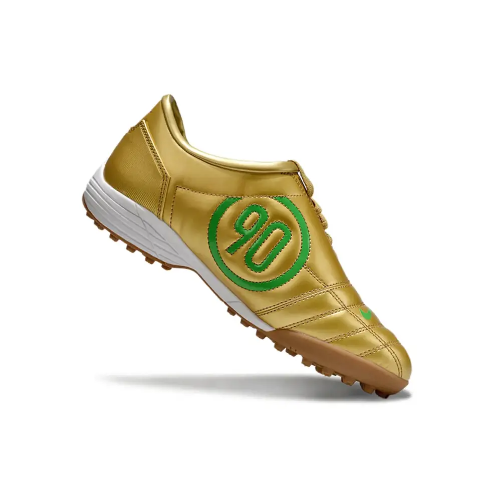 Chuteira Society Nike Total 90 TF | Design clássico dourado