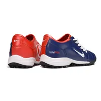 Chuteira Society Nike Total 90 TF Azul e Vermelho | Visual marcante - imagem 2