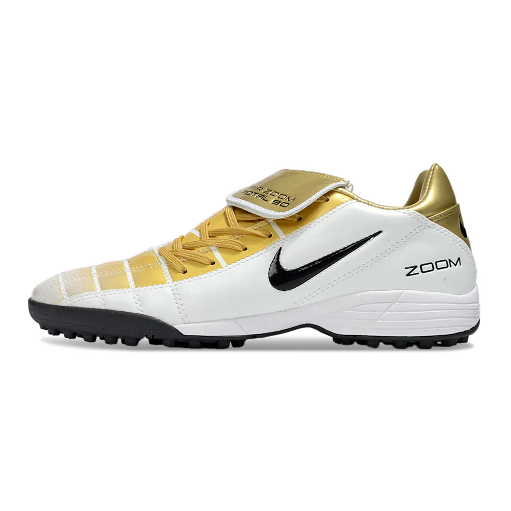 Chuteira Society Nike Total 90 TF | Design dourado premium