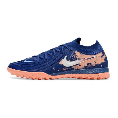 Chuteira Society Nike Phantom GX 2 Elite TF Azul e Rosa
