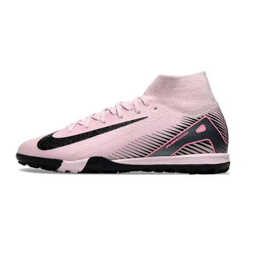 Chuteira Society Nike Air Zoom Mercurial Superfly 10 Elite TF Rosa E Preto