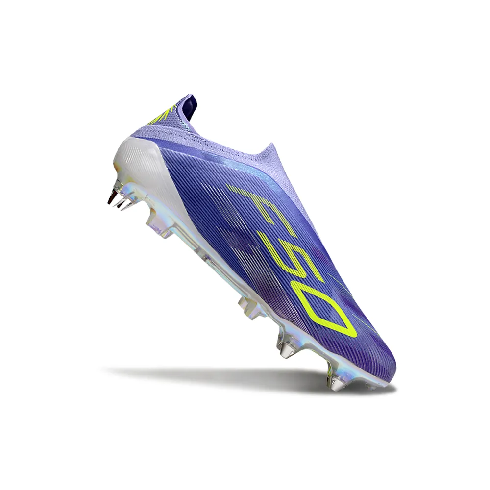 Chuteira Campo Adidas F50 Ponta de Alumínio Roxo e Verde | Velocidade