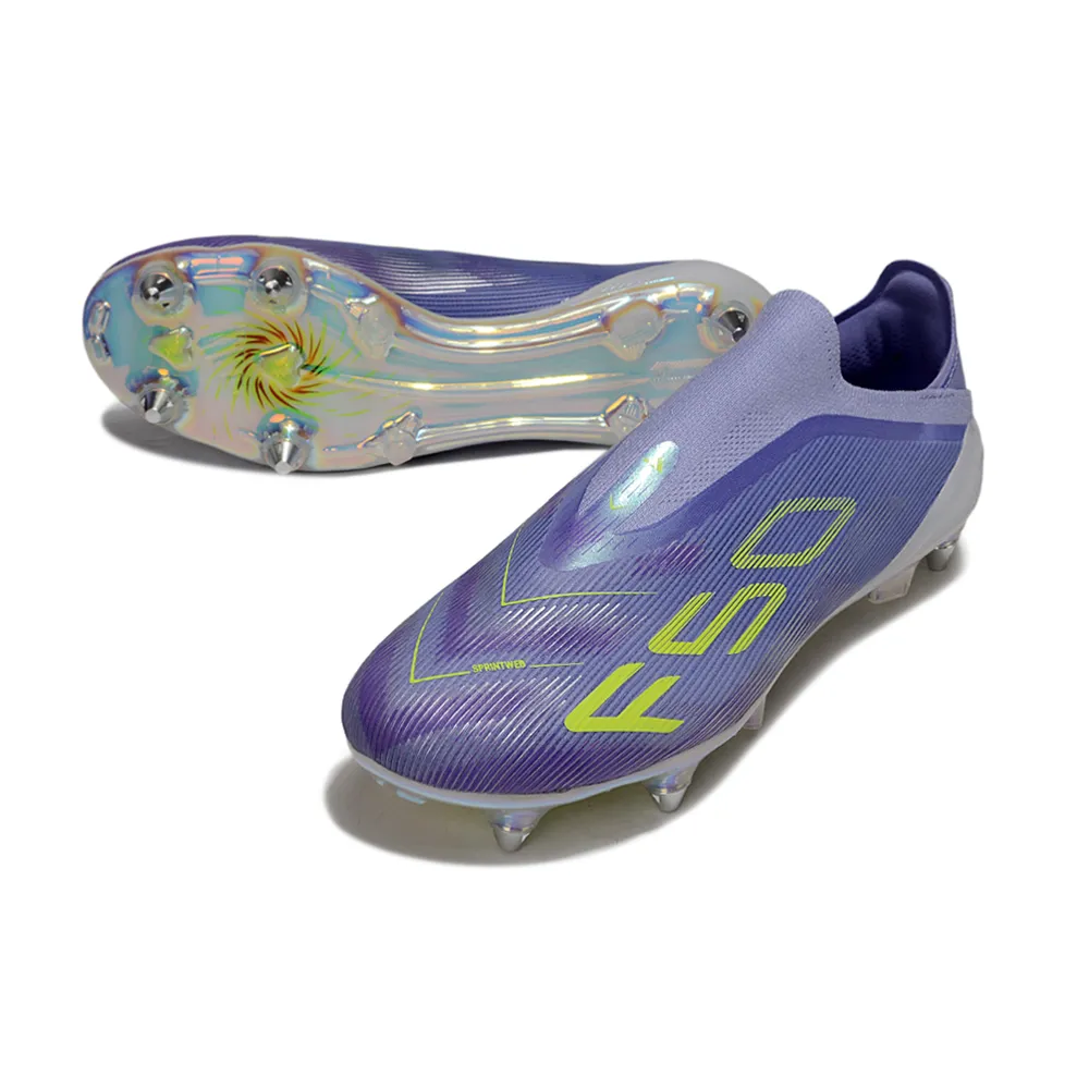 Chuteira Campo Adidas F50 Ponta de Alumínio Roxo e Verde | Velocidade
