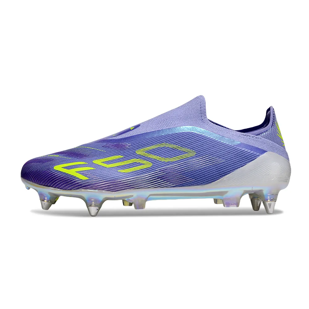 Chuteira Campo Adidas F50 Ponta de Alumínio Roxo e Verde | Velocidade