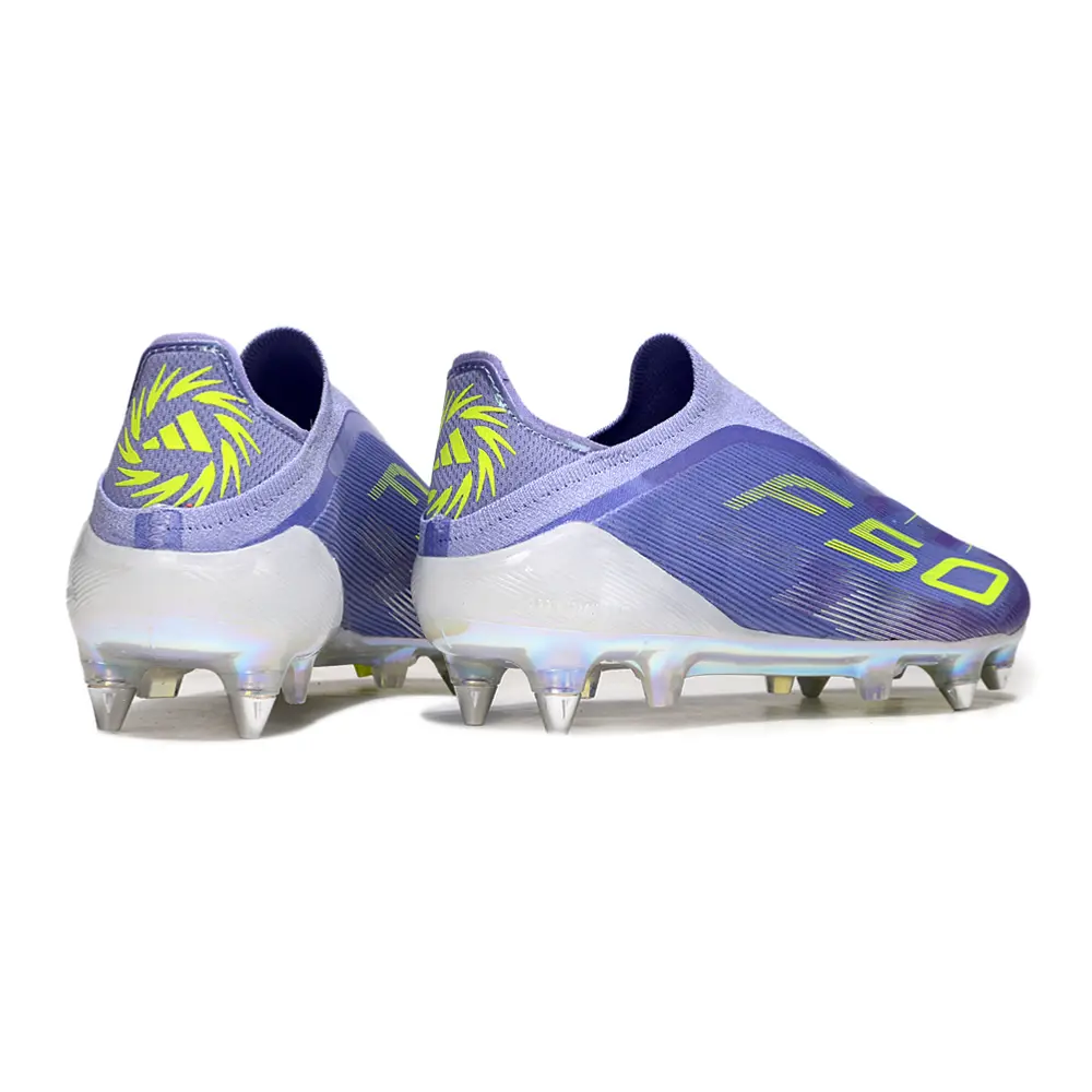 Chuteira Campo Adidas F50 Ponta de Alumínio Roxo e Verde | Velocidade