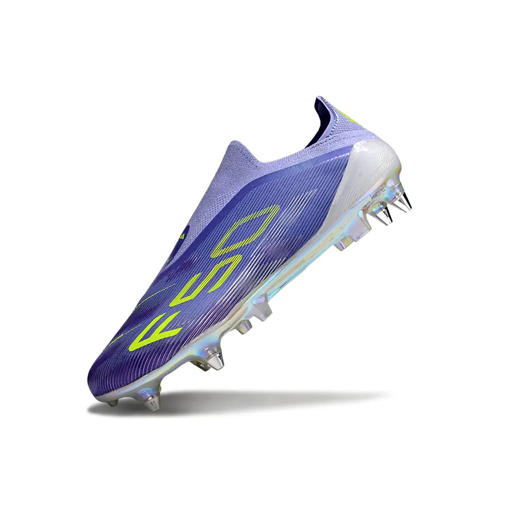 Chuteira Campo Adidas F50 Ponta de Alumínio Roxo e Verde | Velocidade