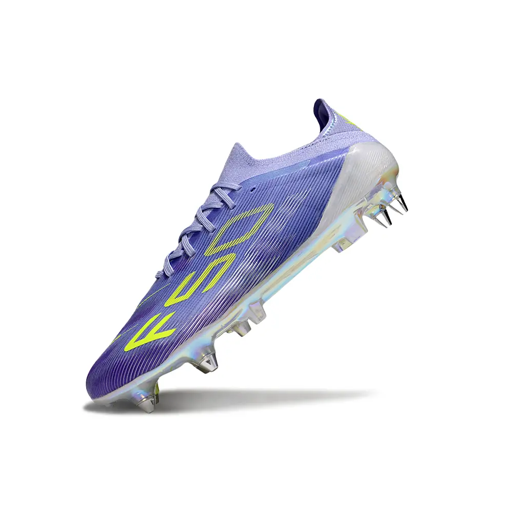 Chuteira Campo Adidas F50+ LL Ponta de Aluminio Roxo e Verde | Leve