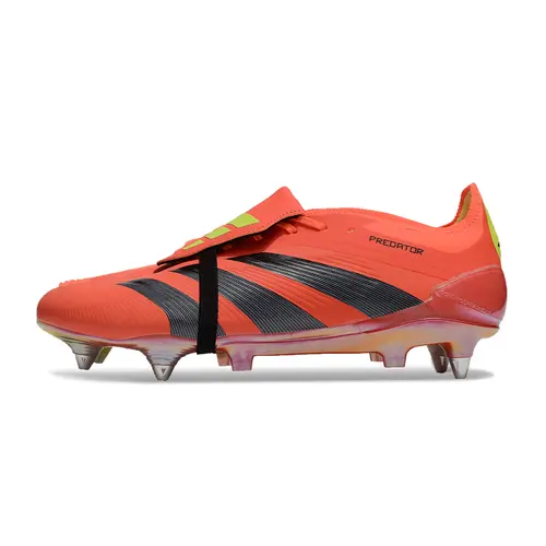 Chuteira Campo Adidas Predator Elite FT 30 Ponta de Aluminio Vermelho e Preto