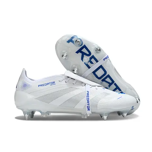 Chuteira Campo Adidas Predator Elite FT 30 Ponta de Aluminio Branco