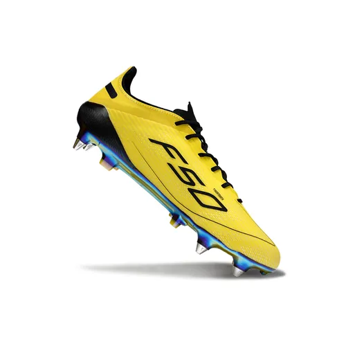 Chuteira Campo Adidas F50 Ponta de Aluminio Amarelo e Preto
