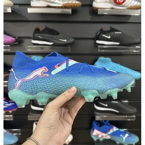 Chuteira Campo Puma Future 7 FG Azul - Pronta Entrega
