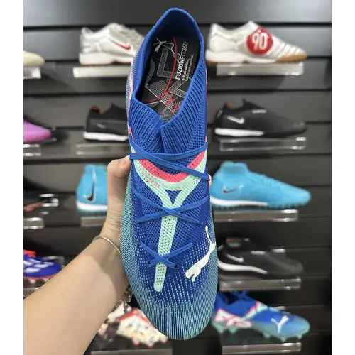 Chuteira Campo Puma Future 7 FG Azul - Pronta Entrega