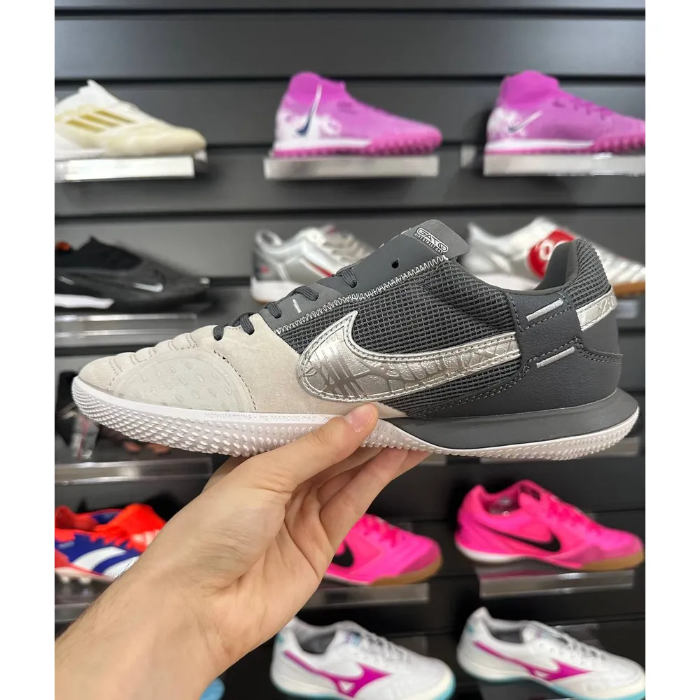 Chuteira Futsal Nike | Street Gato IC Cinza