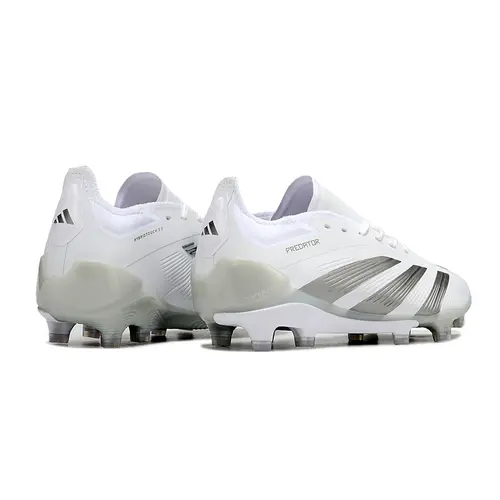 Chuteira Campo Adidas Predator Elite FG Branca e Prata - Pearlized Pack