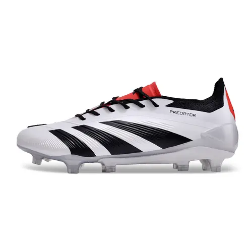 Chuteira Campo Adidas Predator Elite FG Branca e Preto