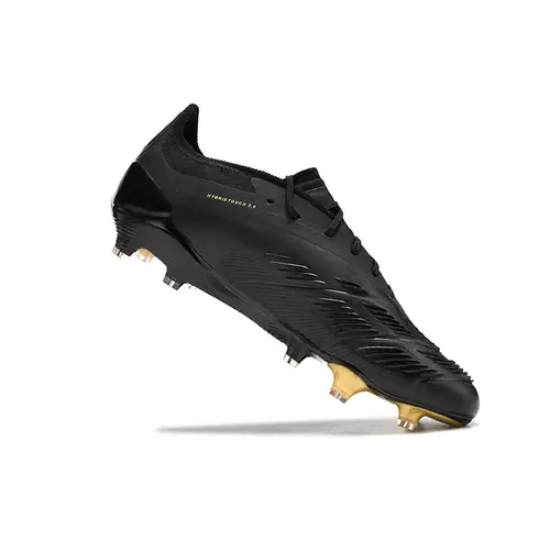 Chuteira Campo Adidas Predator Elite FG Preta e Dourado