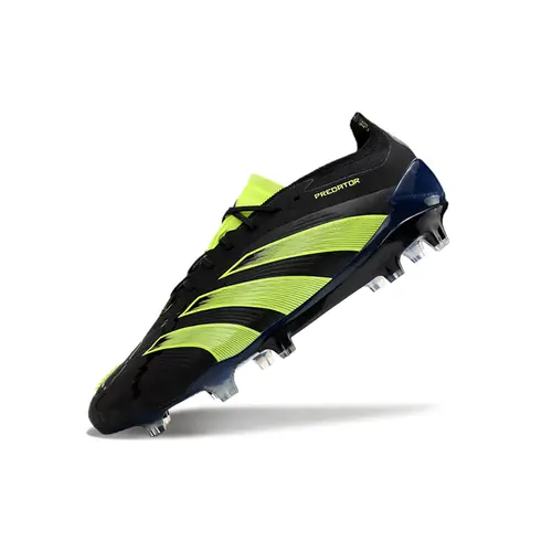 Chuteira Campo Adidas Predator Elite FG Preta e Verde - Edition Merky Pack