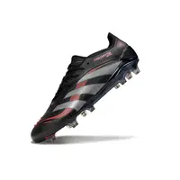 Chuteira Campo Adidas Predator Elite FG Preta e Vermelha - imagem 2