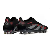 Chuteira Campo Adidas Predator Elite FG Preta e Vermelha - imagem 6