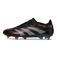 Chuteira Campo Adidas Predator Elite FG Preta e Vermelha - imagem 1