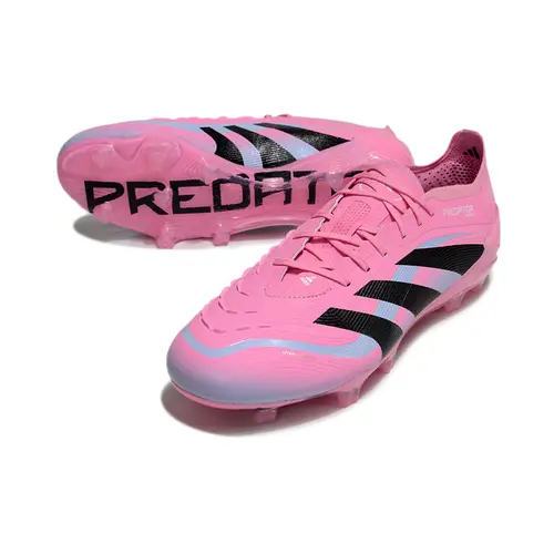 Chuteira Campo Adidas Predator Elite FG Rosa e Preto