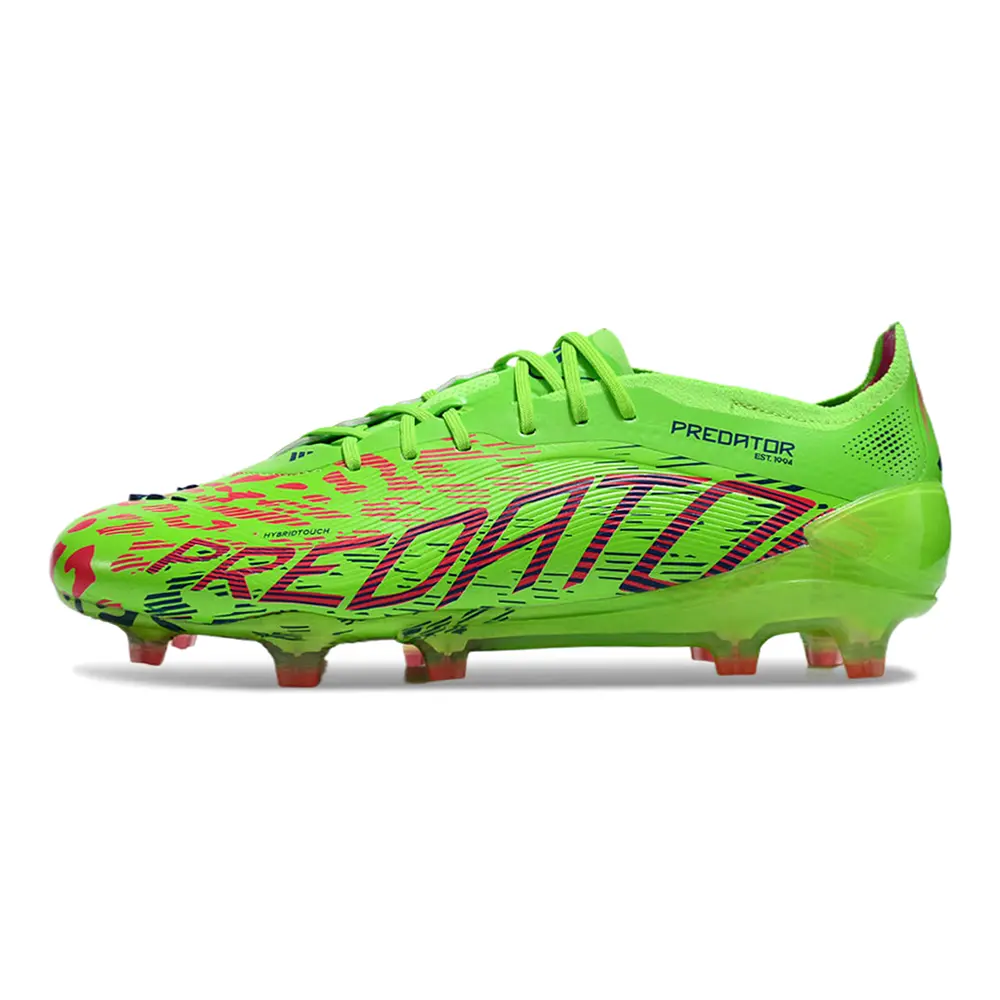 Chuteira Campo Adidas Predator Elite FG Verde e Rosa - Mystic Victory