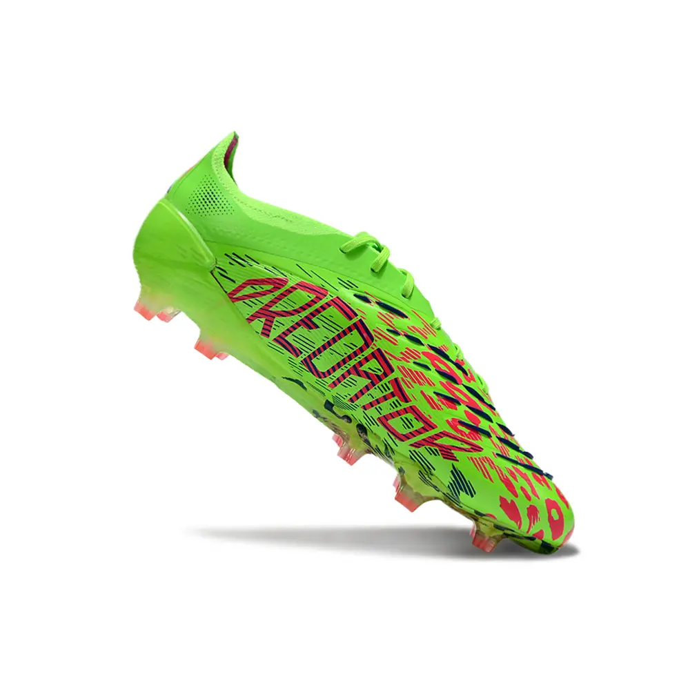 Chuteira Campo Adidas Predator Elite FG Verde e Rosa - Mystic Victory