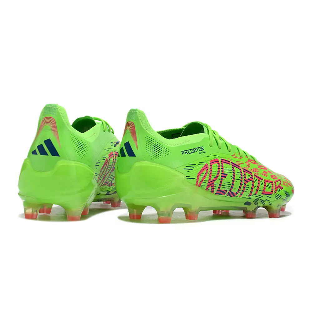 Chuteira Campo Adidas Predator Elite FG Verde e Rosa - Mystic Victory
