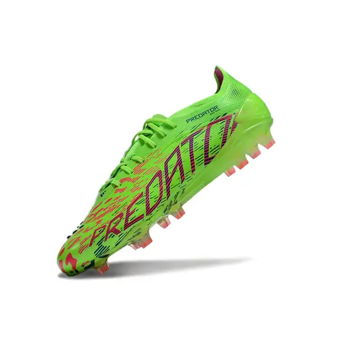 Chuteira Campo Adidas Predator Elite FG Verde e Rosa - Mystic Victory