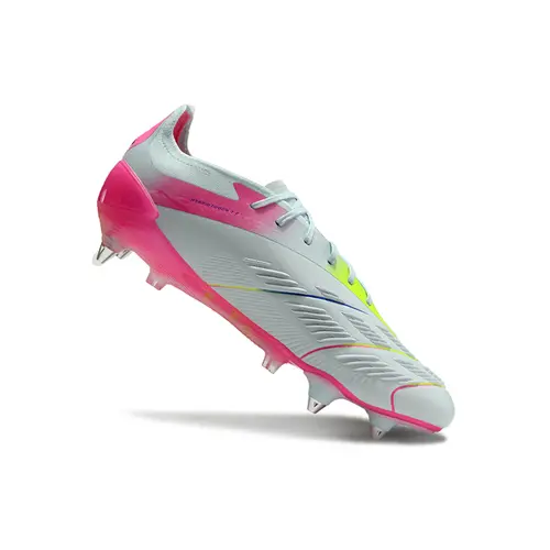 Chuteira Campo Adidas Predator Elite Ponta de Aluminio Branca e Rosa - Stellar Icon Pack