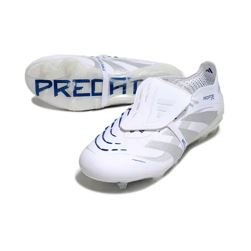 Chuteira Campo Adidas Predator FT 30 Elite FG Branca e Azul - Polar Victory