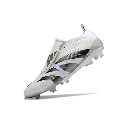 Chuteira Campo Adidas Predator FT 30 Elite FG Branca e Prata 